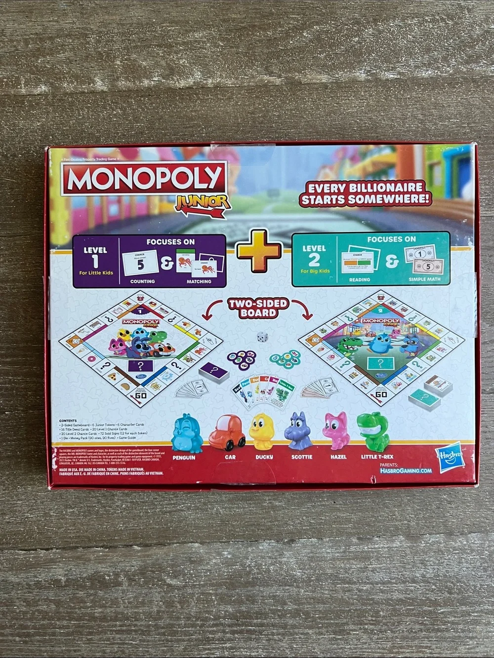 EUC Monopoly Junior Board Game (2 in 1 Game)